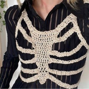 HANDMADE “Boned” Crochet Corset